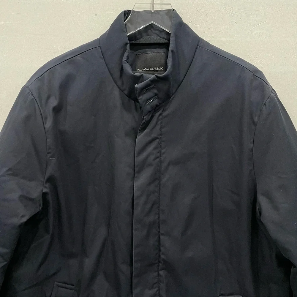 Banana Republic Cotton Filled Full Zip Jacket Preppy Navy Men’s XL